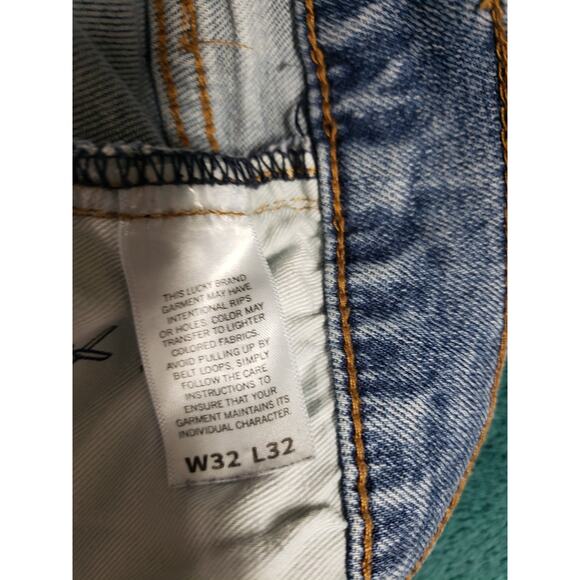 Lucky Brand Jeans Size 32x32 Mens Blue Pants Stretch Denim 411 Athletic Taper - Picture 5 of 16